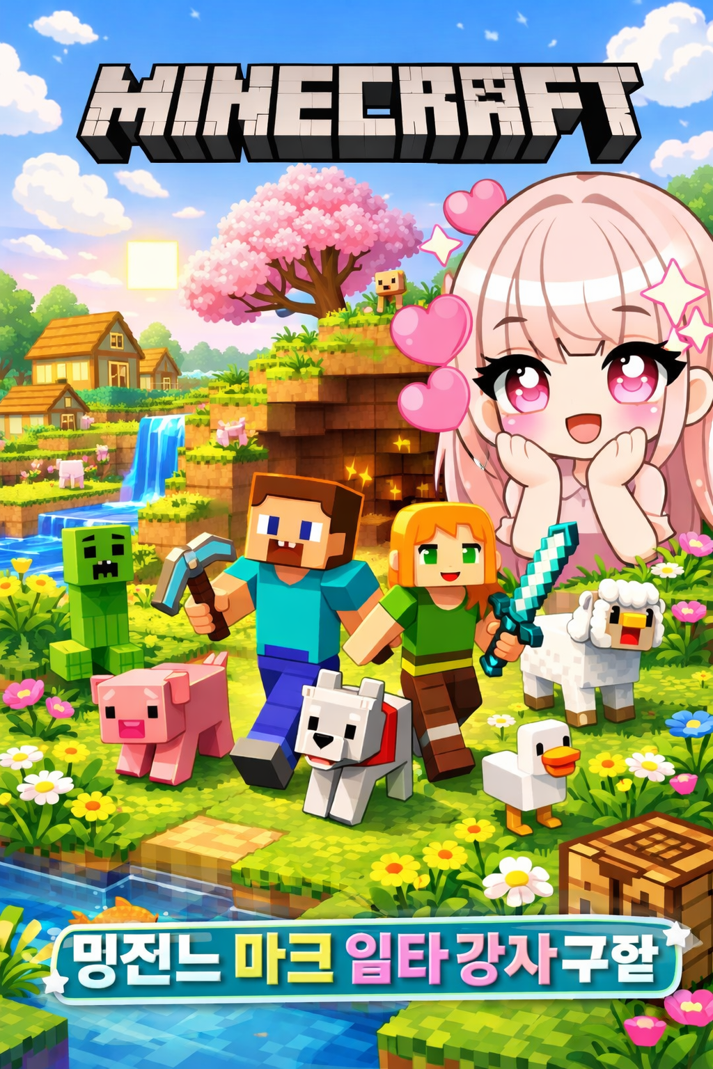 밍진느 마인크래프트 일타 강사&과외쌤 급구 수업료ok