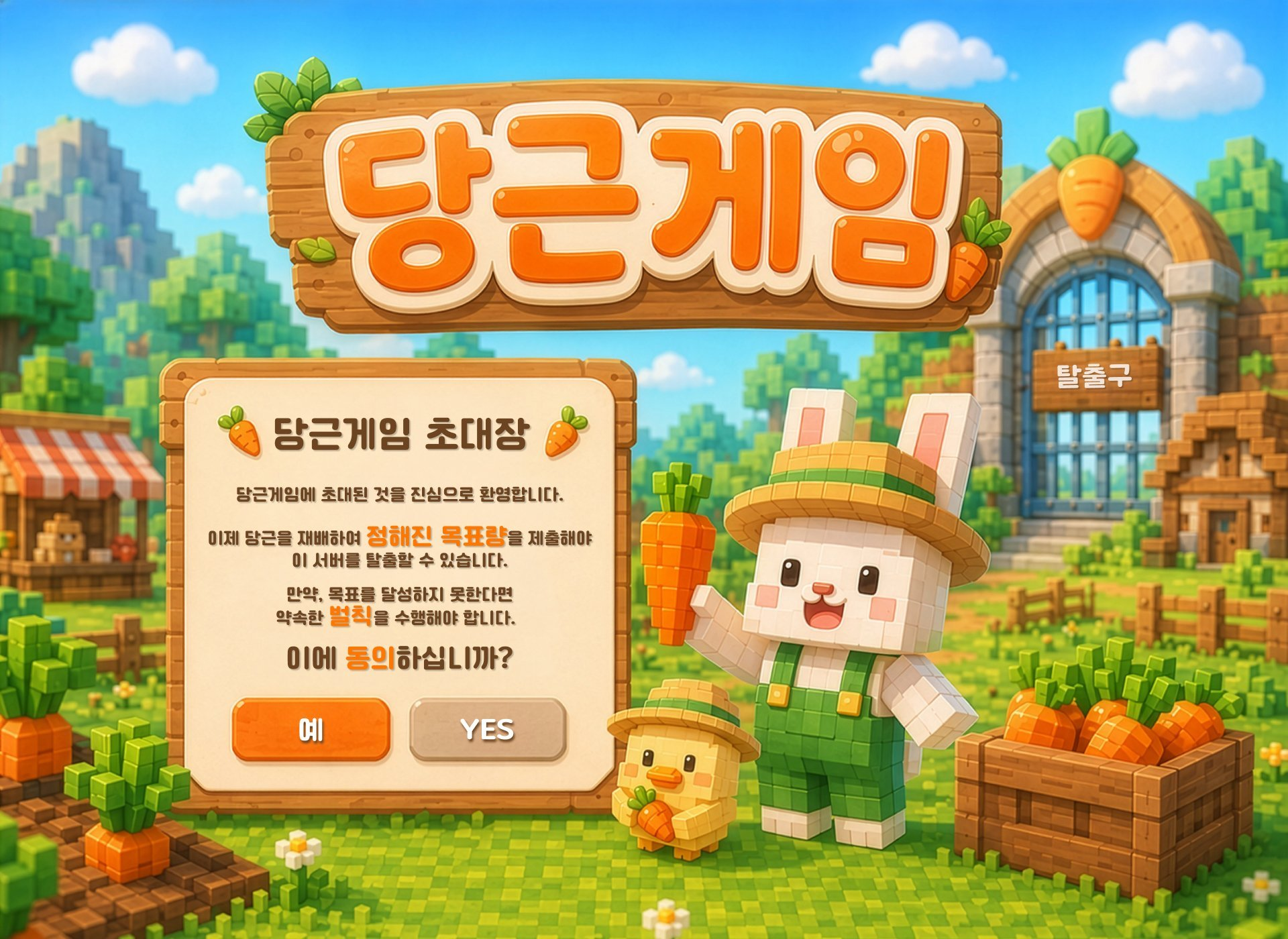 당근게임 스트리머 서버 참가자 모집